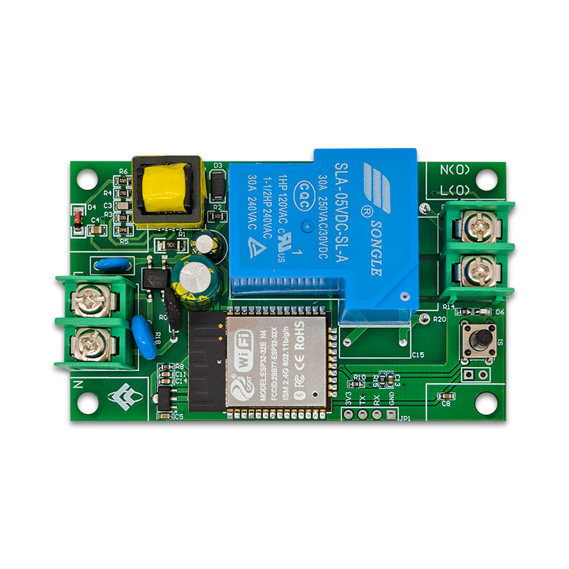 ESP32单路AC220V供电30A WIFI 蓝牙继电器模块 开发板