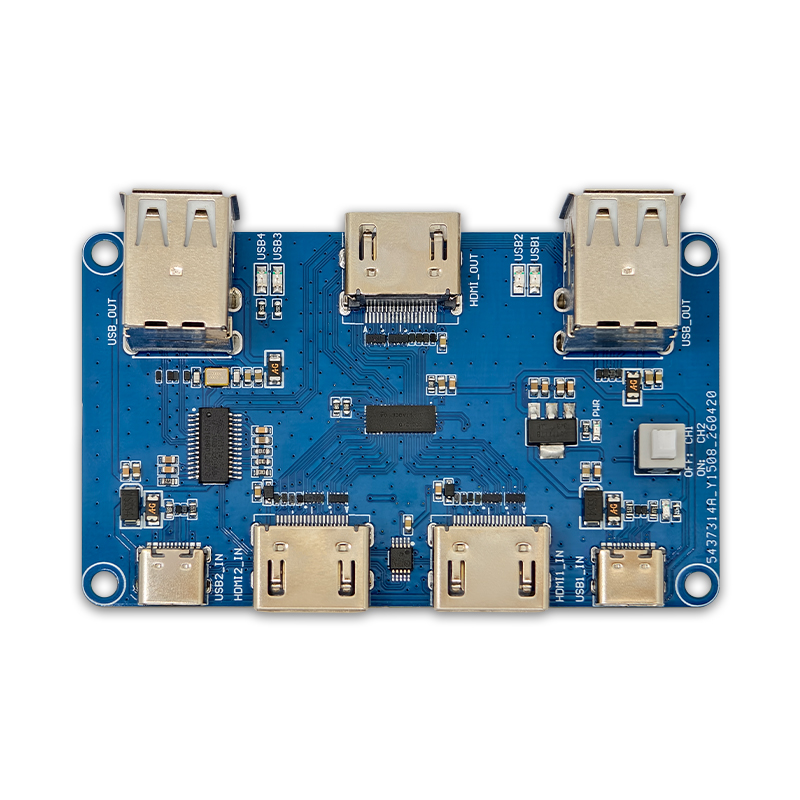 HDMI+USB 双路KVM切换器模块 电脑共享屏幕键