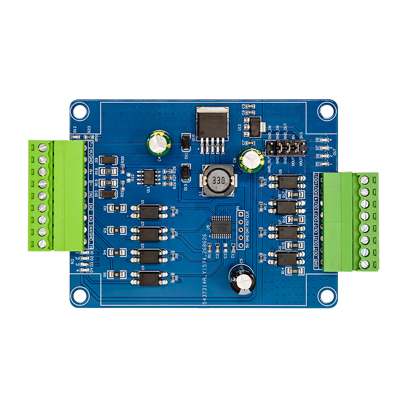 7-24V供电Modbus RTU 四路开关量采集模块 R