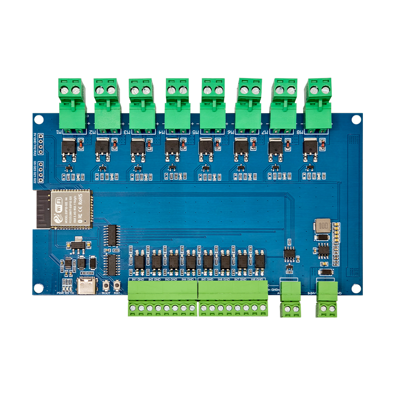 ESP32 Modbus RTU 八路MOS管模块 RS485/TTL UART 